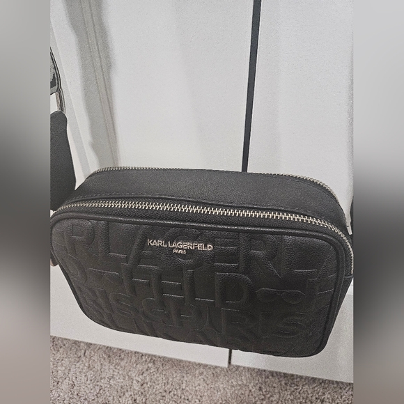 Karl Lagerfield Paris Maybelle Camera Crossbody Logo Bag, Black, New w/o Tag - Picture 3 of 16